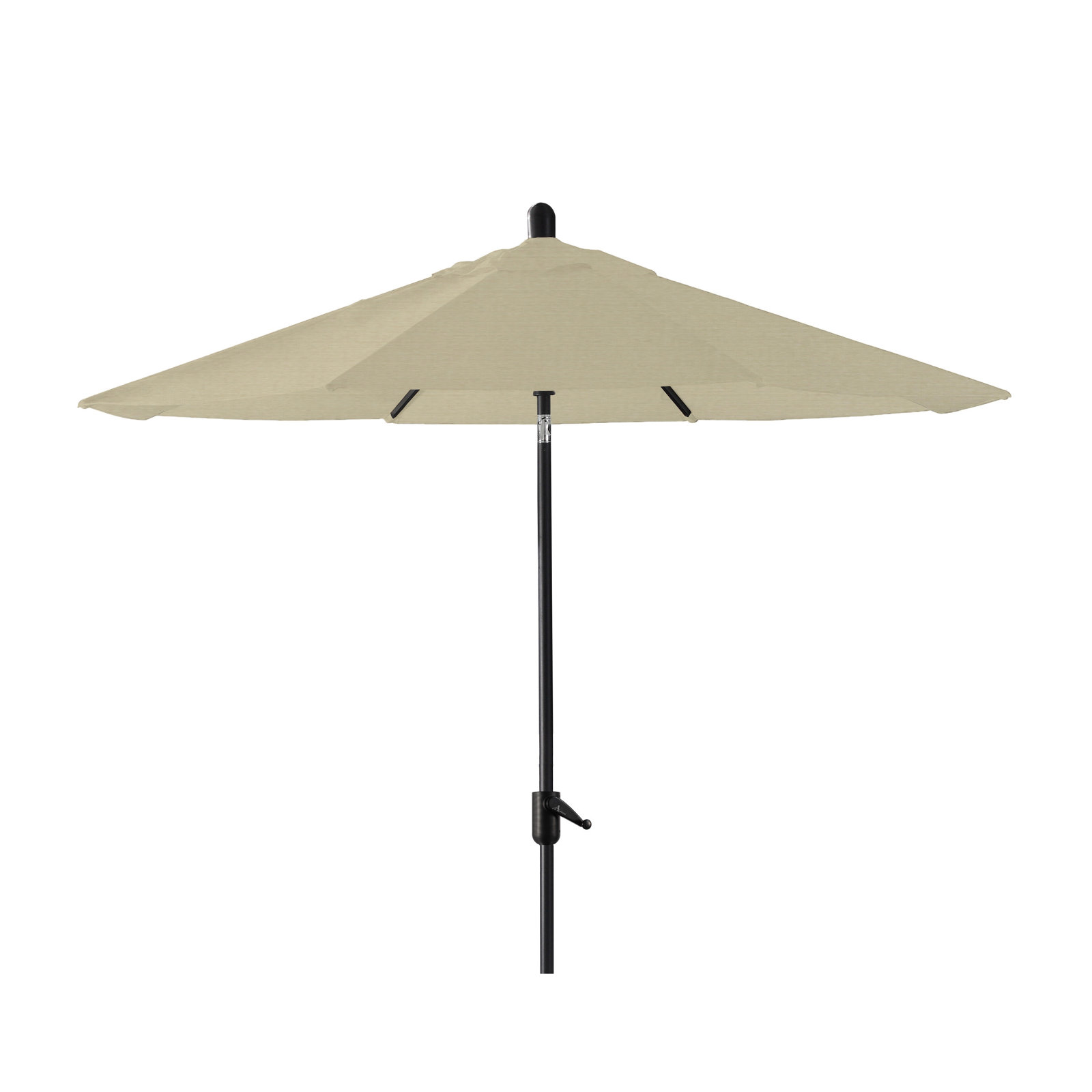 Natalie 104'' Outdoor Polyester Umbrella, Black Sapphire, Beige