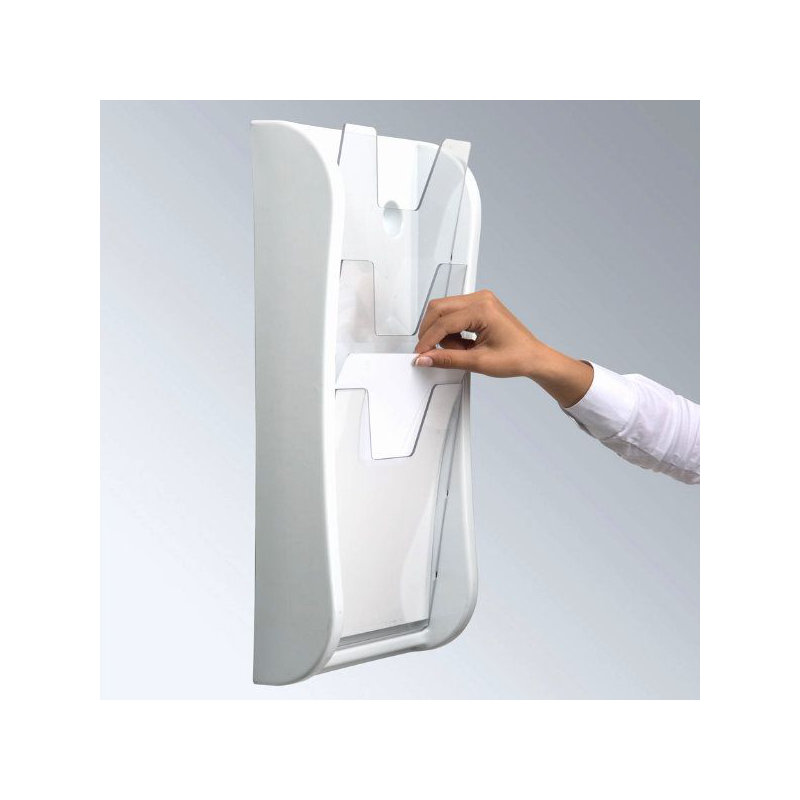 Porte-brochures mural prime, Blanc