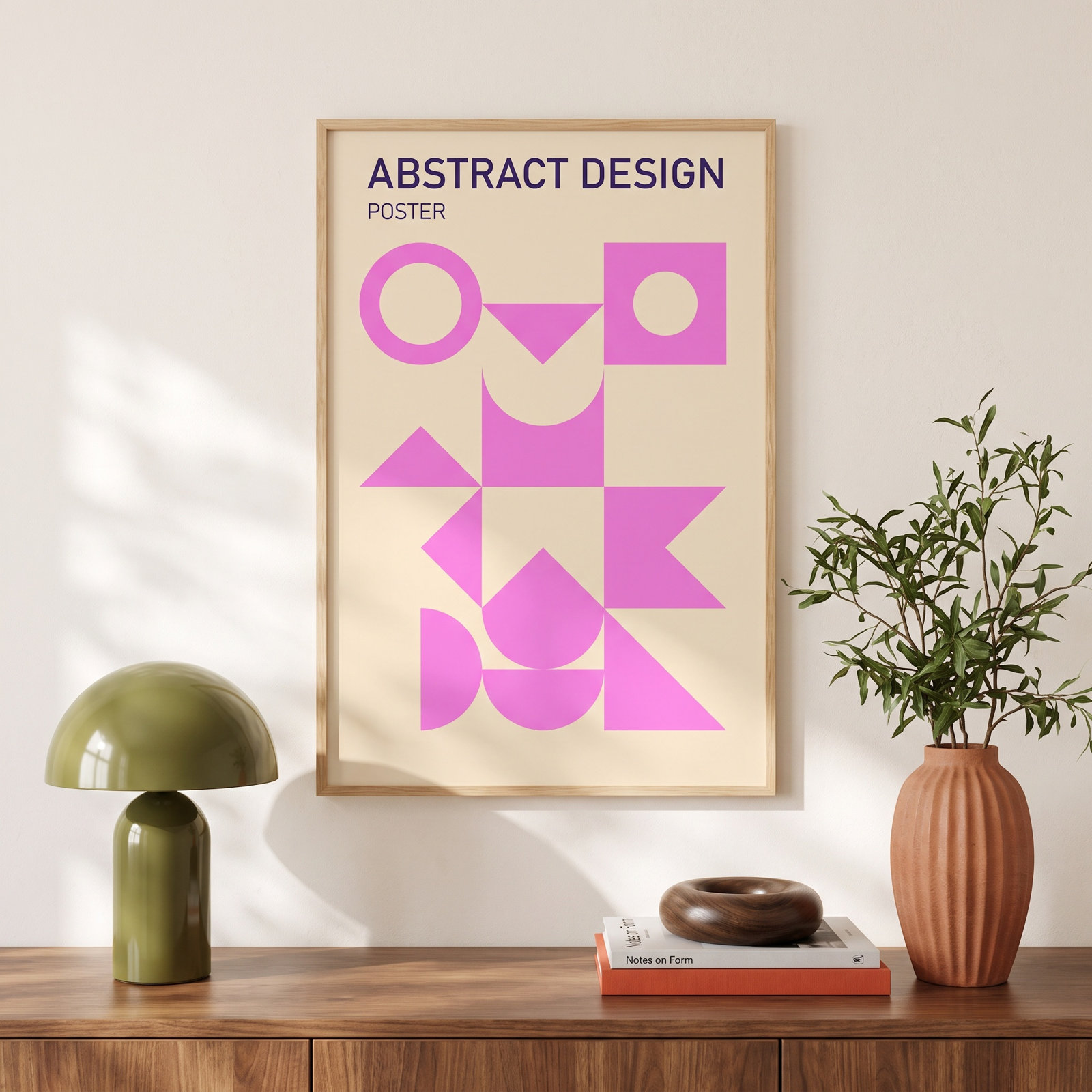 Bauhaus Poster Print by Rudzhan Nagiev, Maple Floater Framed, No, 36" H x 24" W