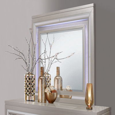 Miroir champagne avec DEL