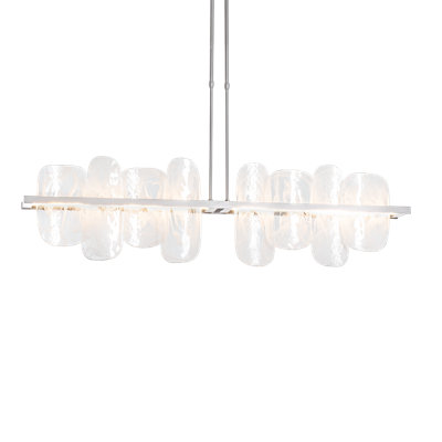 Luminaire suspendu linéaire à 1 lumière pour îlot de cuisine Vitre