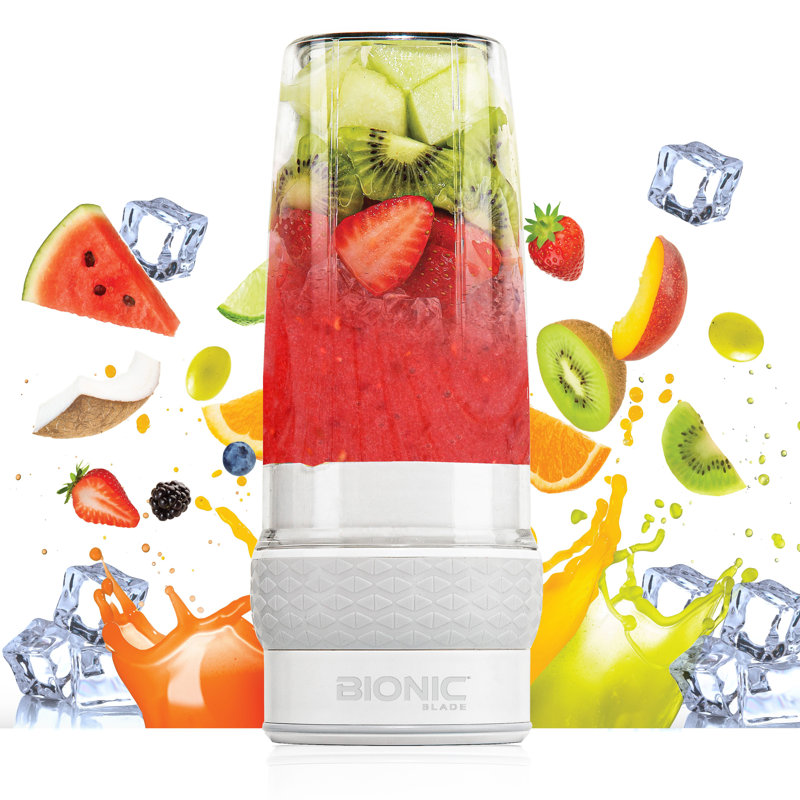 Mélangeur de 16,5 oz Bionic Blade, Blanc