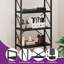 Industrial Bookcase, Corner Shelf Unit, Shelving Unit,  For Living Room, Study, Home Office-1169383188