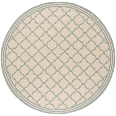 Kittrell Looped/Hooked Aqua Indoor/Outdoor Rug