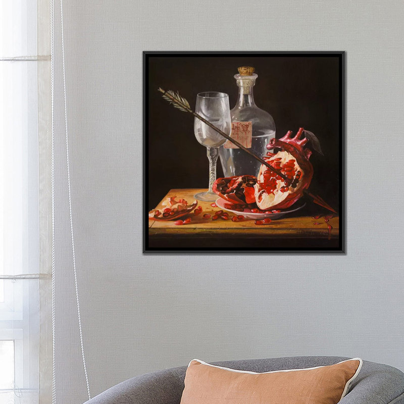 « love doucement tues i », impression sur toile, H 18 po x l 18 po x P 1,5 po, Toile avec cadre noir