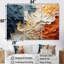 «Beige et orange Custards Collage III», ensemble d'art mural sur toile abstraite-682309705-682309706