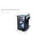 Mont Alpi Outdoor Bar Patio Island Kitchen Mobile Bar Prep Cart Station + Compact Refrigerator