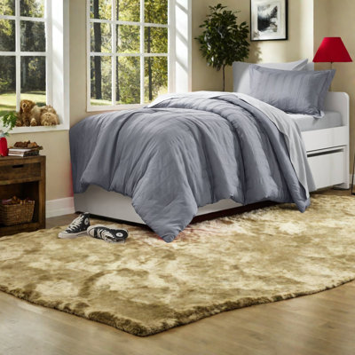 Luxury Twin/twin Xl Bedding Sets, Polyester Striped, Minimalist Dorm Style
