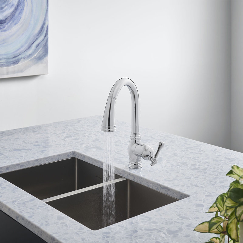 Robinet de bar escamotable Bridgeford®, Chrome étoilé