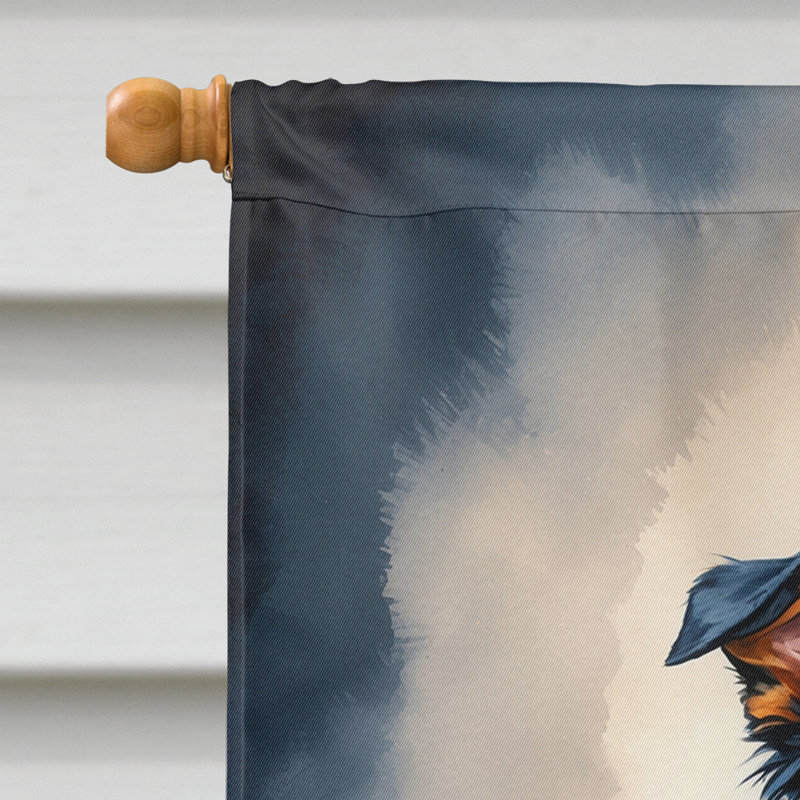 Drapeau de chiot Halloween House, Berger australien