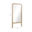 Miroir de plancher 60 po avec cadre en bois de manguier - Finition brune