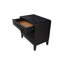 à 3 tables de chevet, H 26 po, noir et H