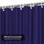 Rideau de douche blanc avec 12 crochets-129040264