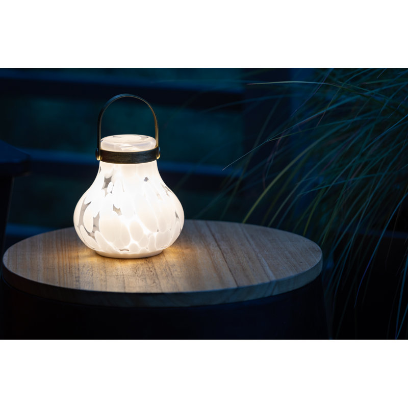 Lanterne Moondrop - Lanterne à DEL en verre rechargeable