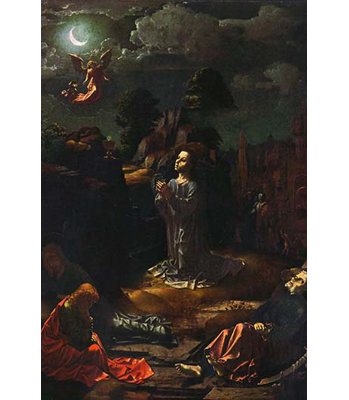 Le Christ au mont des Oliviers par Gossaert - reproduction