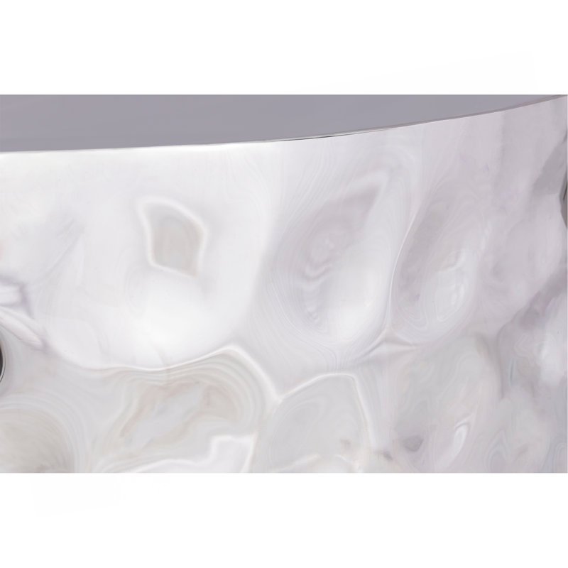 Table basse de style moderne en métal, Argent