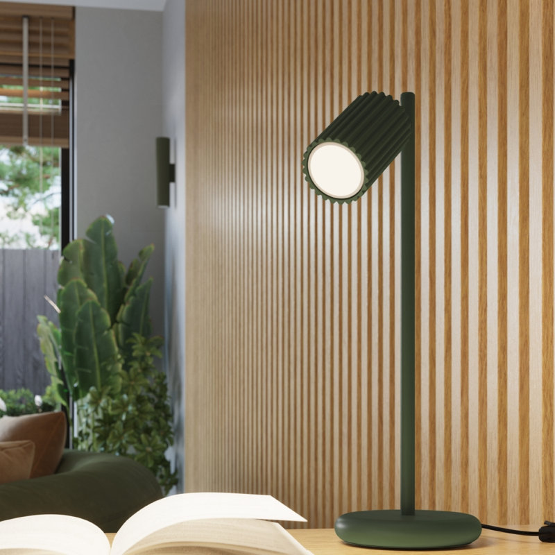 Bonina 3 - Light Brushed Nickel Pendant, Green