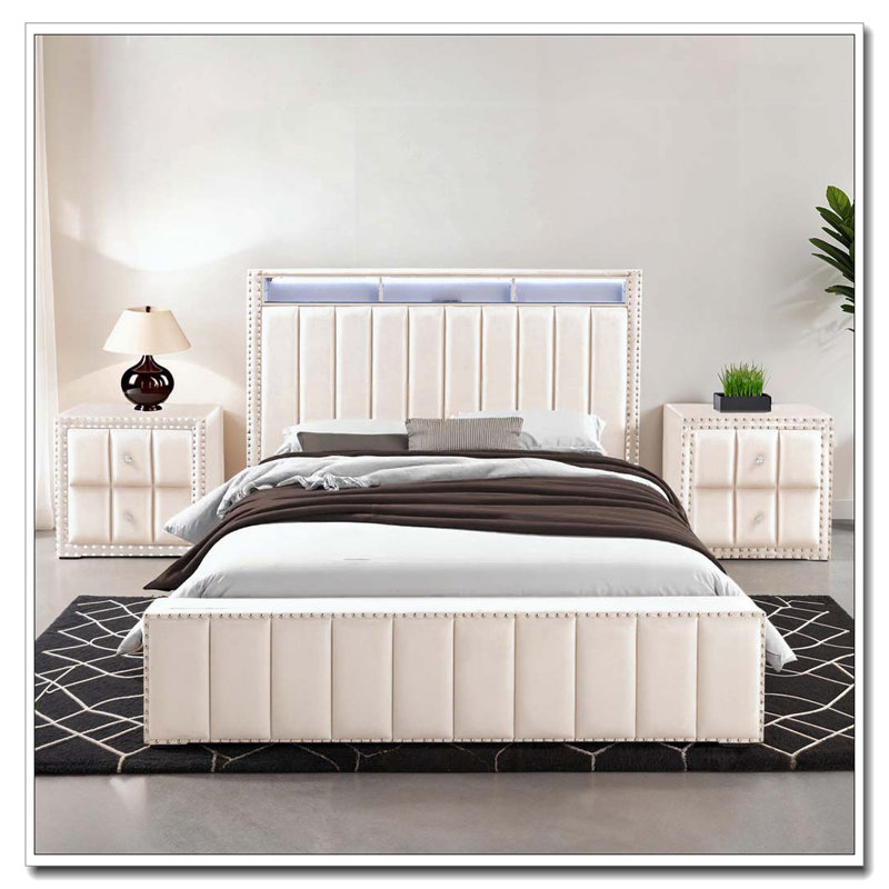 Rangement de lit, Beige, Grand