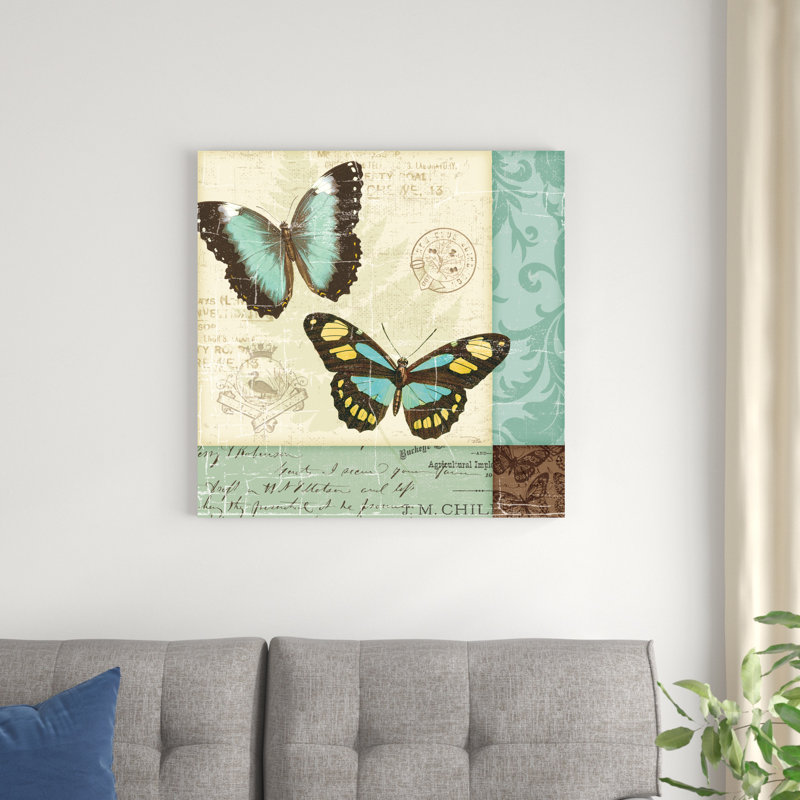 " Butterfly Patchwork II ", 30" H x 30" W x 1.25" D