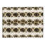 Tapis ivoire / brun rectangulaire en polyester tissé à la machine-1564938743