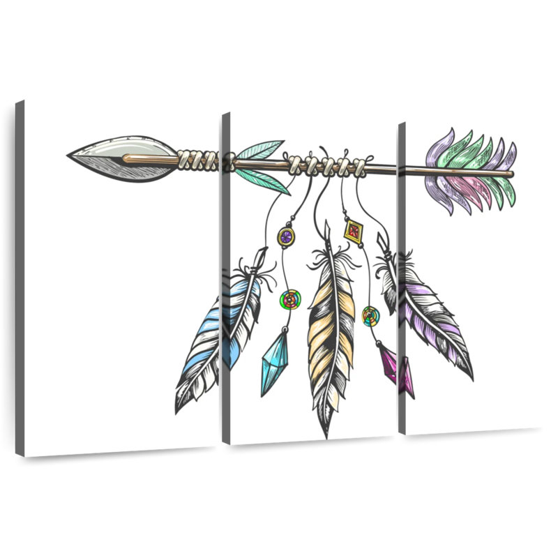 Mait Tribal Arrow, 48" H x 74" W