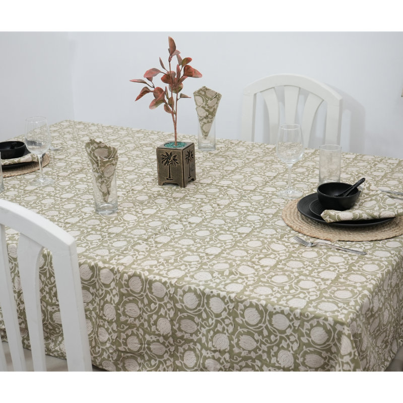 Nappe Red Barrel Studio® Premium Hand Block, Rectangle de 160 po