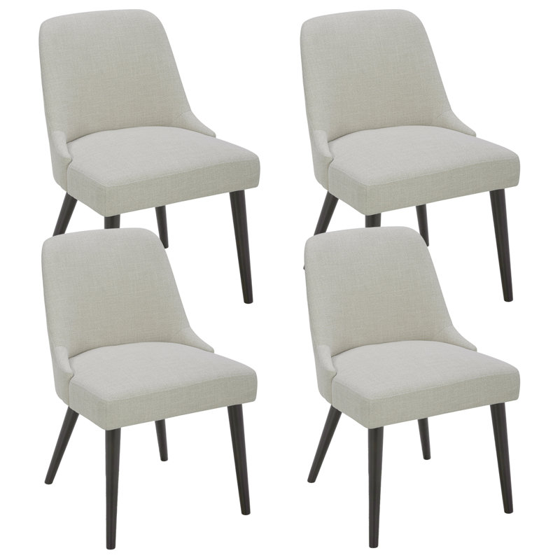 Brisny 19.3'' H Fabric Upholstered Side Chair, Linen
