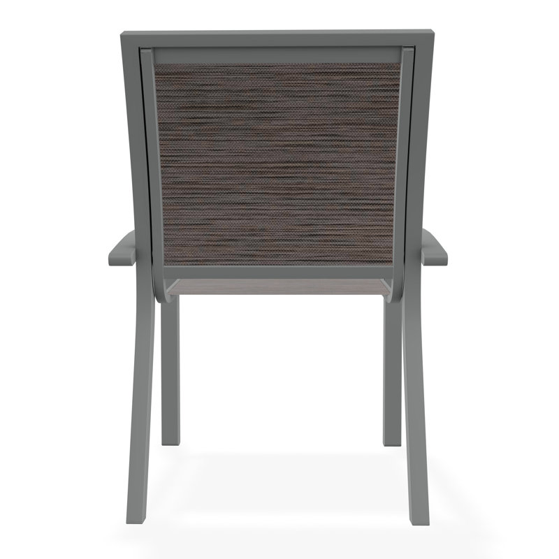 Kendall Outdoor Dining Chair, Graphite, James
