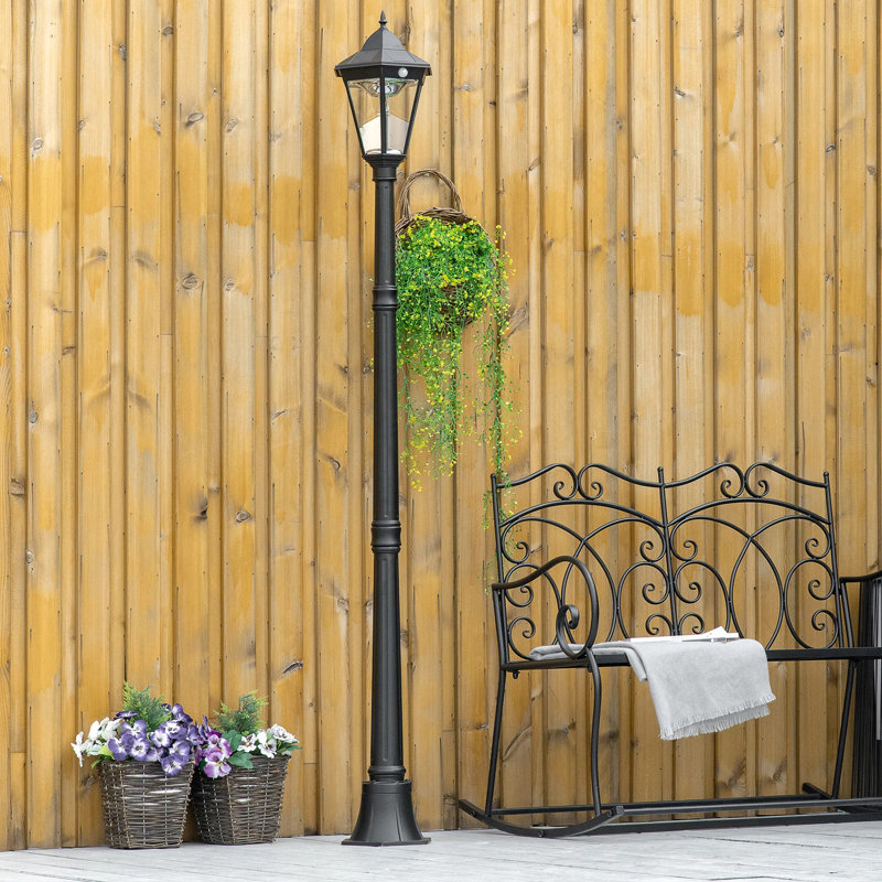 Solar Lamp Post Light, Adjustable Brightness Solar Powered Landscape Lighting For Garden Lawn Pathway Driveway Yard