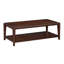 Table basse 1PC avec finition noyer et tablette inférieure-133334957