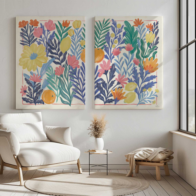 Délice tropical tropical | Impression sur toile 2 panneaux, H 36 po x l 54 po