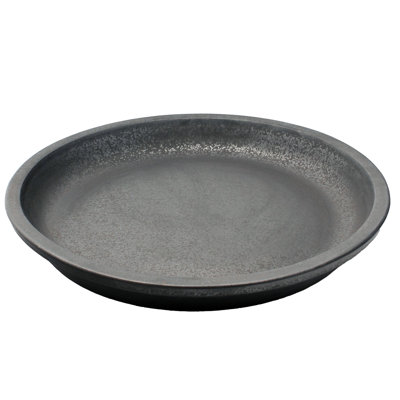 Soucoupe ronde de 58 cm (23 pouces) en céramique émaillée