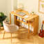 Table pliante en bambou naturel