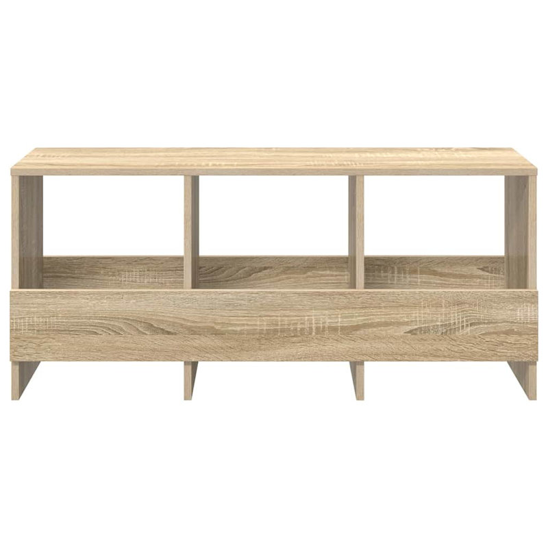 Wood Free Standing Magazine Rack, Beige