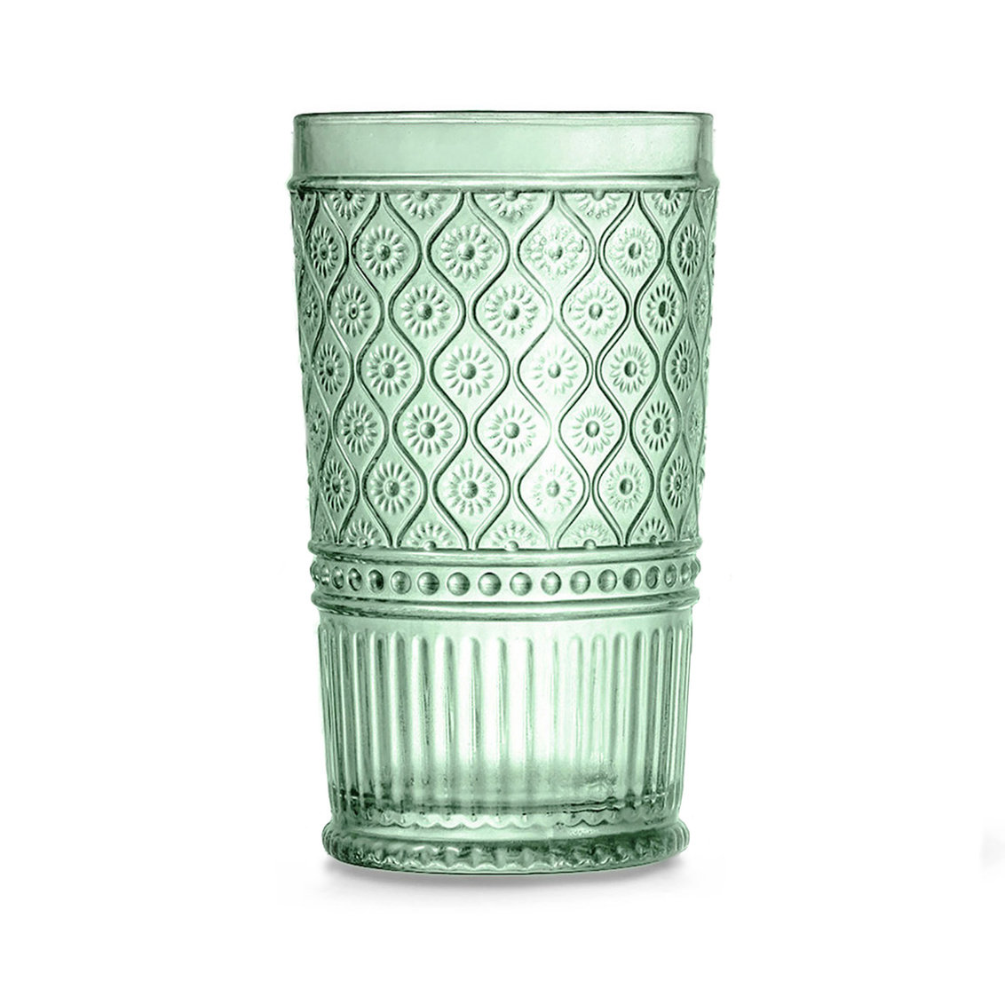 Claro Crystal Highball Glass, Green