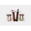 Gax Round Glass Dining Table-21530002-36309858