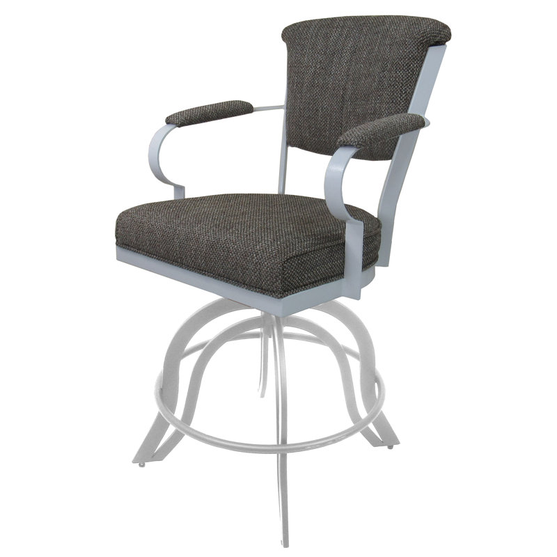 Tabouret de bar 26 po Miami, Gris / cacao Plumley, Tabouret de bar (siège d'une hauteur de 30 po)