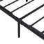 Structure de lit plateforme très grand en métal avec tête de lit et pied de lit en bois avec doublure USB, aucun sommier nécessaire, grand rangement sous le lit, assemblage facile-2092602000-2092602001