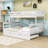 Twin XL over Queen Wooden Bunk Bed with Trundle and Guardrails-1534729459
