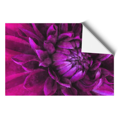 Purple Flower Painting - Frameless Print