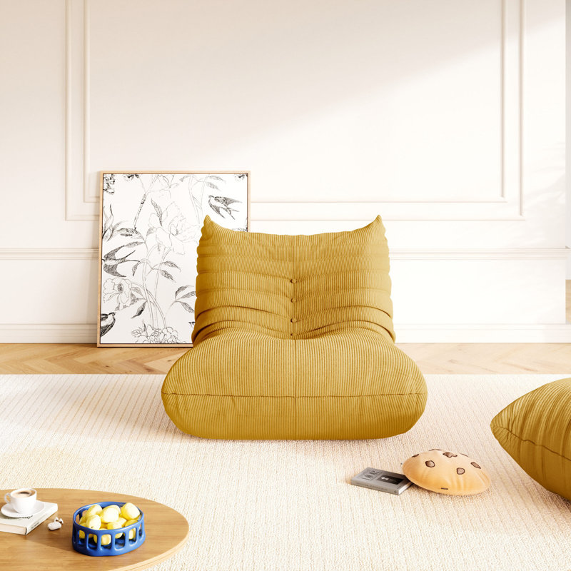 Compression Bean Bag Chair Sofa Comfy Lazy Sofa Fireside Chair Soft Memory Foam Lounger for Bedroom Living Room Apartment or Gaming Venue