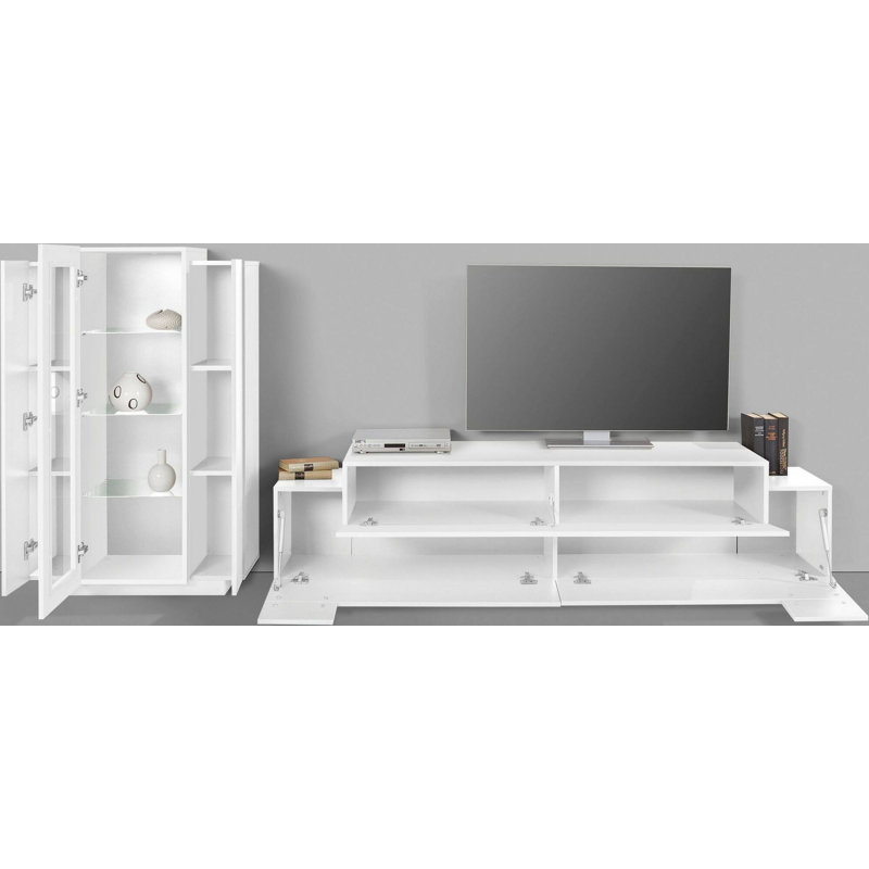 Calyse Rectangle Accent Cabinet, White