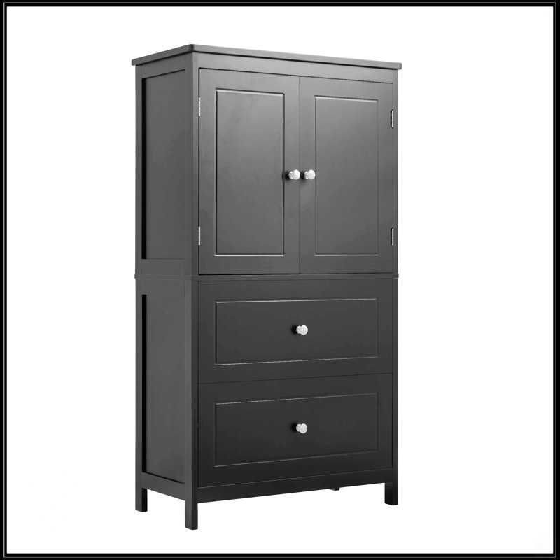 Armoire de rangement pour salle de bain, Noir