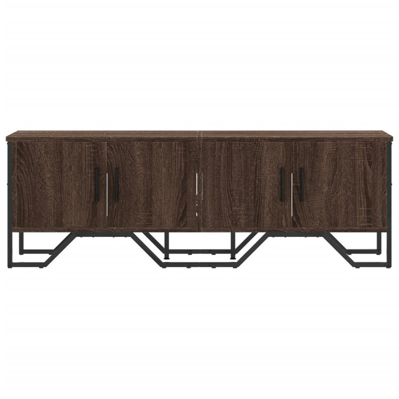 Alexica Unfinished TV Stand, 122cm, Brown Oak