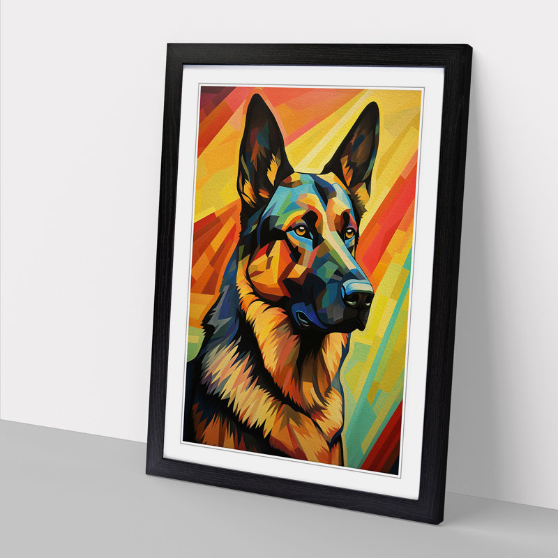 Single Picture Frame Print on Wood, Black Framed, 34cm H x 25cm W