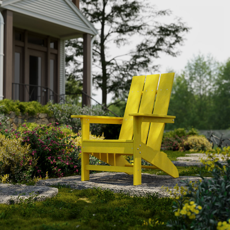 Freedom Modern Adirondack Chair, Yellow