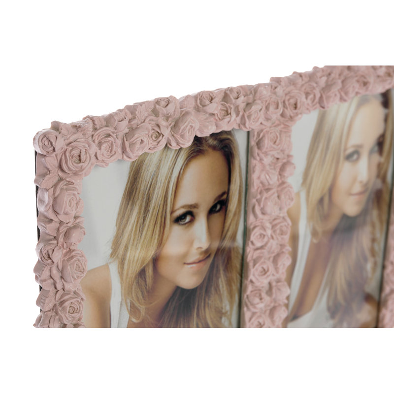 Pink Embossed Picture Frame, 21cm H x 31cm W x 3cm D