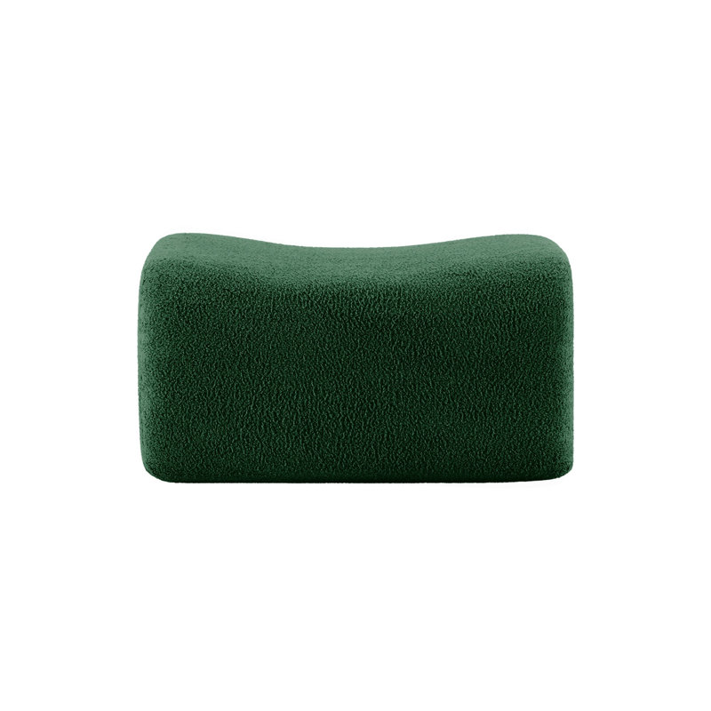 Repose-pieds en tissu vert, Vert