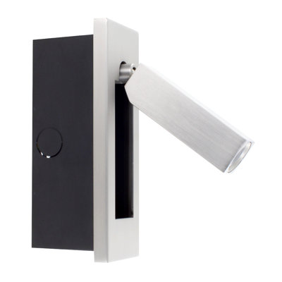 Integrated LED Reading Sconce with Adjustable Head