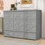 Grand lit escamotable 1 tiroir avec station de charge, armoire convertible-2072758267